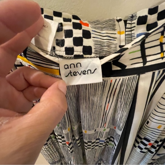 80s Checkered Skirt  by Ann Stevens - Size Small - Picture 6 of 7